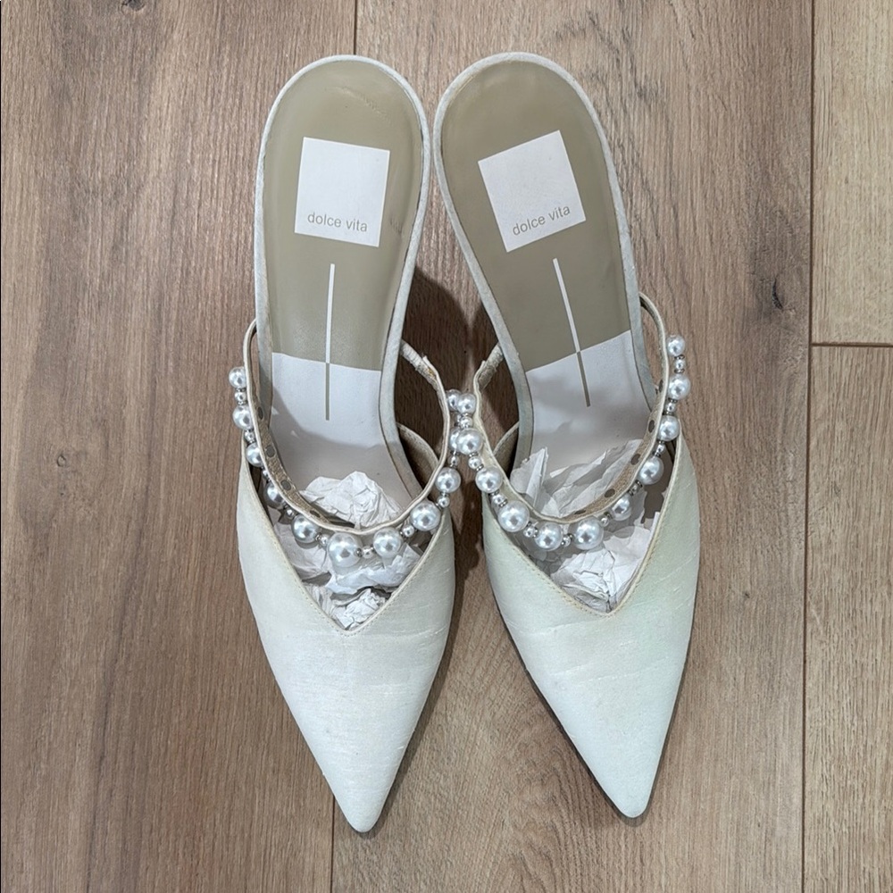 Dolce Vita Pearl Studded Mules